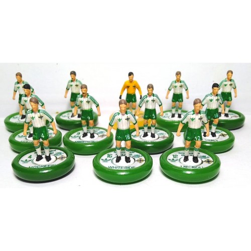 Subbuteo Andrew Table Soccer Northern Ireland 1982 World Cup Team on WSB Professional bases